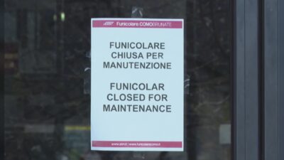 Slitta al 3 aprile la riapertura della funicolare Como-Brunate