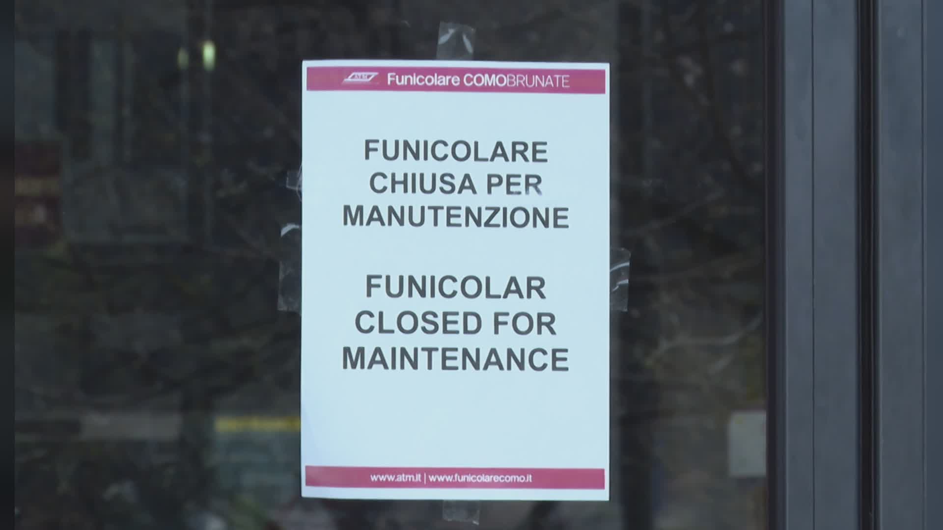 Slitta al 3 aprile la riapertura della funicolare Como-Brunate