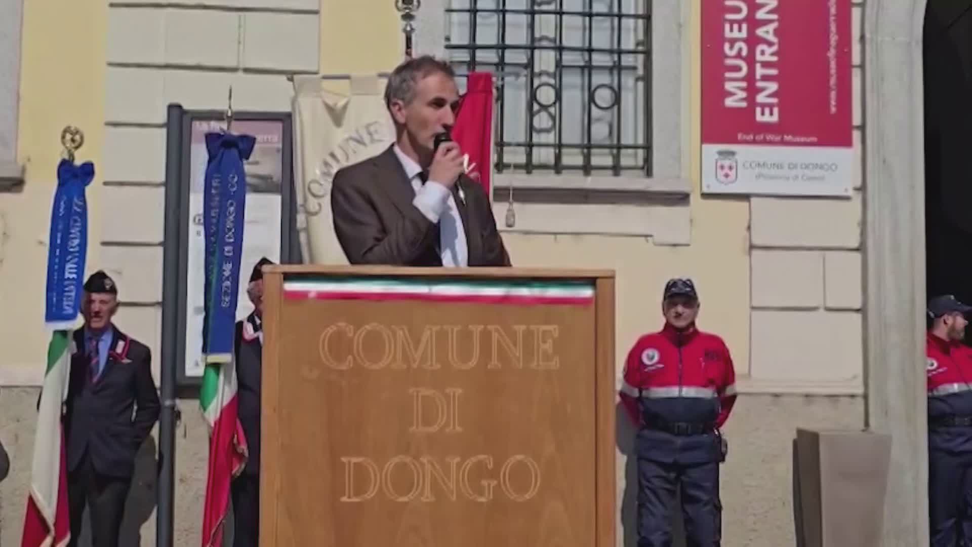 I carabinieri durante la guerra di liberazione, la celebrazione a Dongo