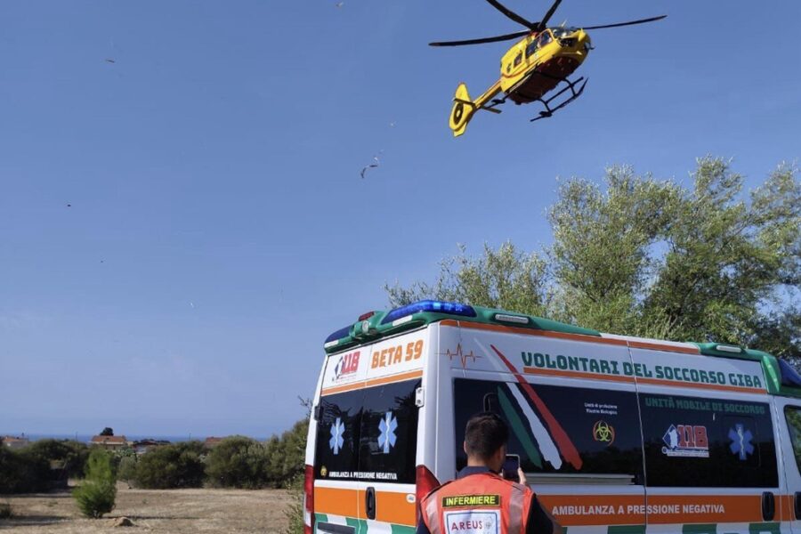 Incidente lungo la strada statale 128