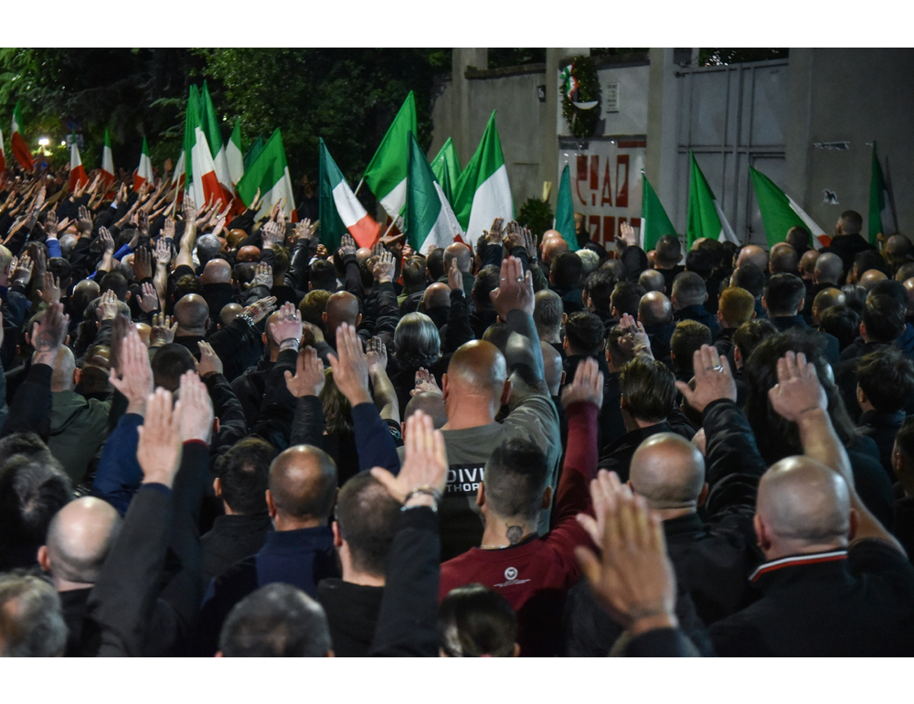 A Milano concluso il corteo per Ramelli con saluti romani