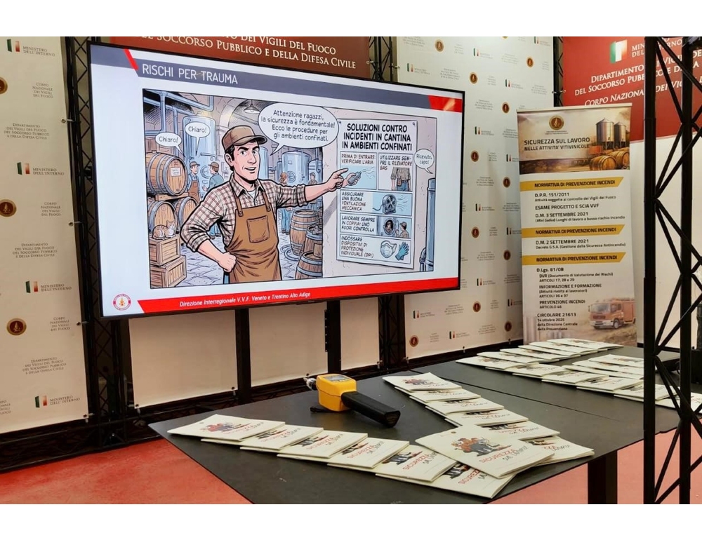 A Vinitaly per la prima volta i vigili del fuoco, per la sicurezza nelle cantine