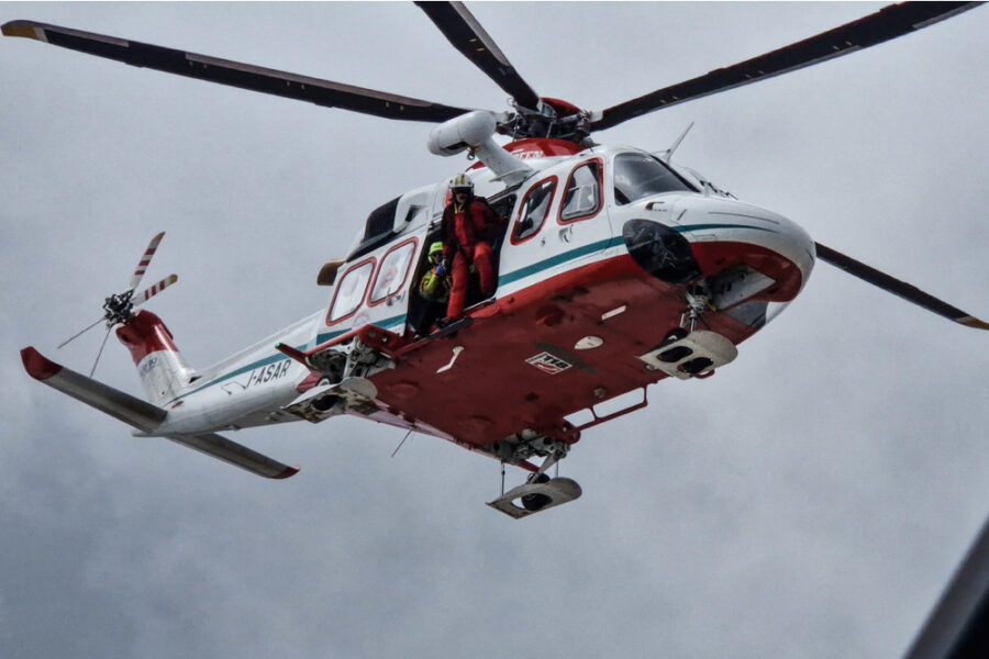 L'incidente lungo una via di arrampicata sul versante occidentale