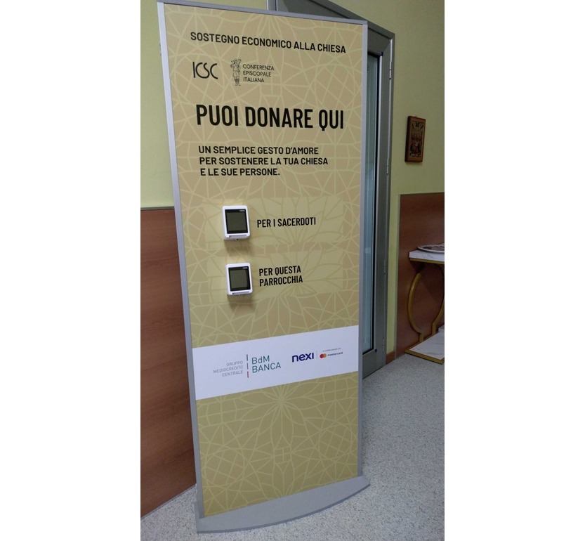 Anche a Teramo arrivano i Pos in chiesa per le offerte con la carta