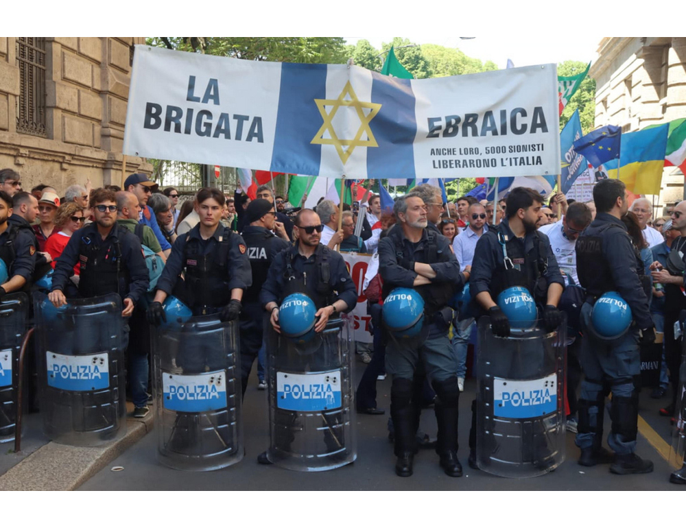 Brigata ebraica si sposta fuori dal corteo dl 25 aprile a Milano