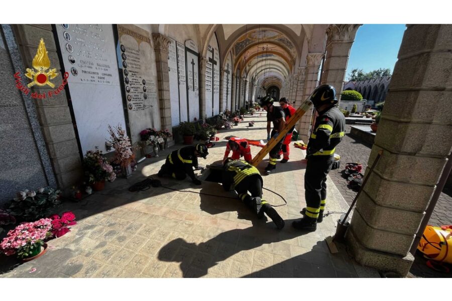 Incidente dopo il cedimento di una lastra