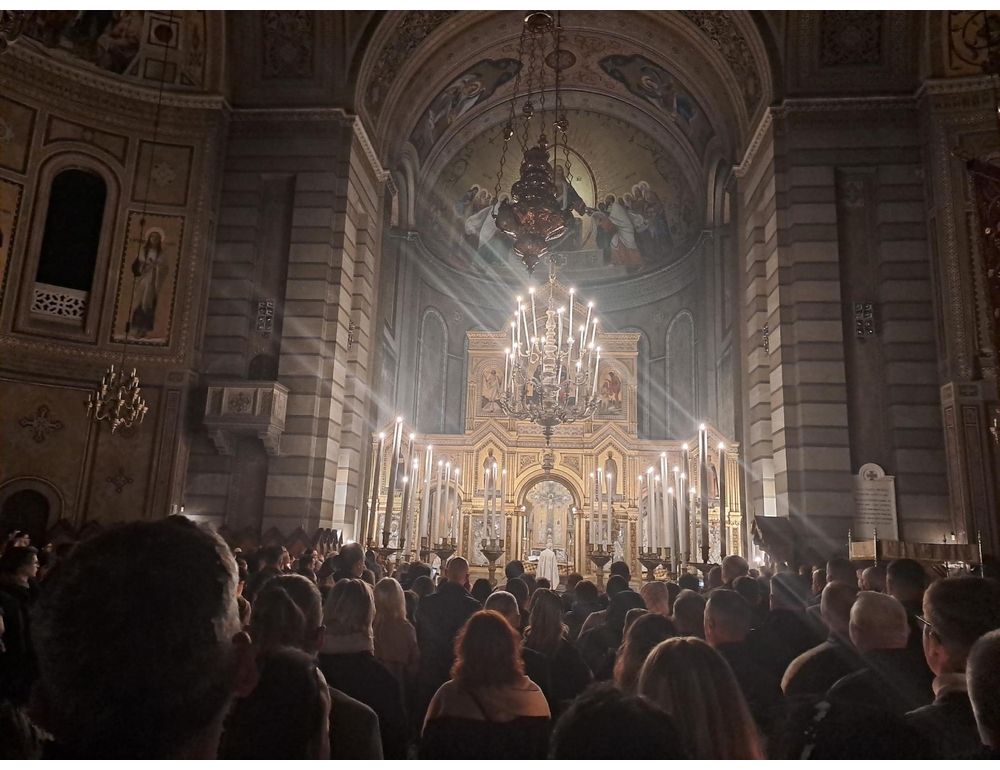 Celebrata a Trieste ieri sera la vigilia della Pasqua serbo ortodossa