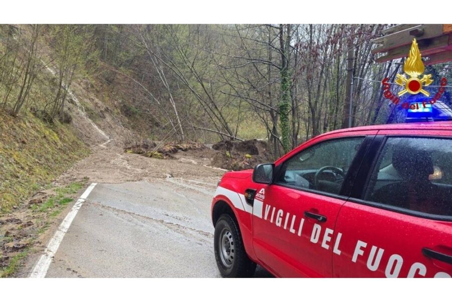 Per frana a Pozza di Acquasanta Terme