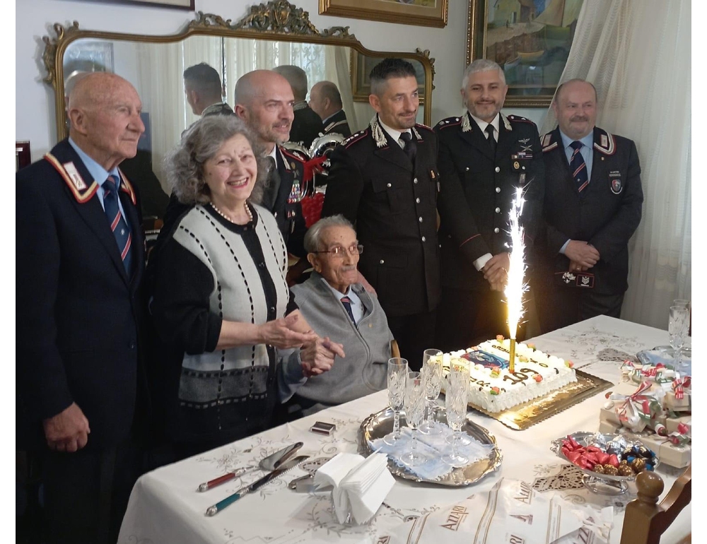 Festa per i 109 anni del carabiniere più longevo d’Italia a San Benedetto