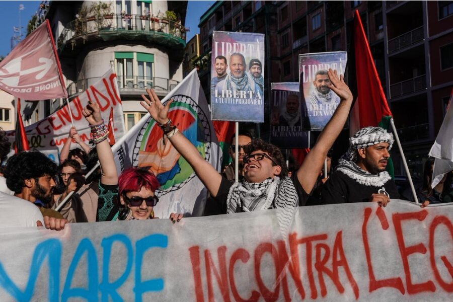 A Mergellina hanno fatto sosta 20 imbarcazioni: destinazione Gaza