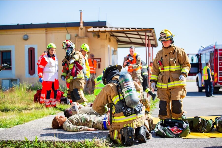 Soccorritori italiani e americani impegnati per testare la risposta a emergenze complesse