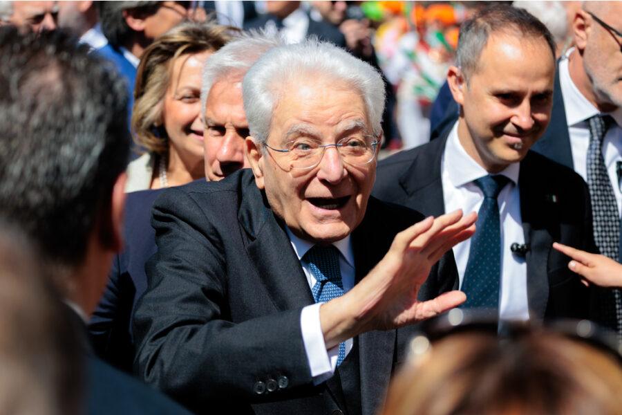 Il presidente parla a Pontedera