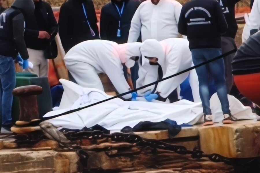 Il gruppo di sopravvissuti e le salme sono stati portati a Lampedusa
