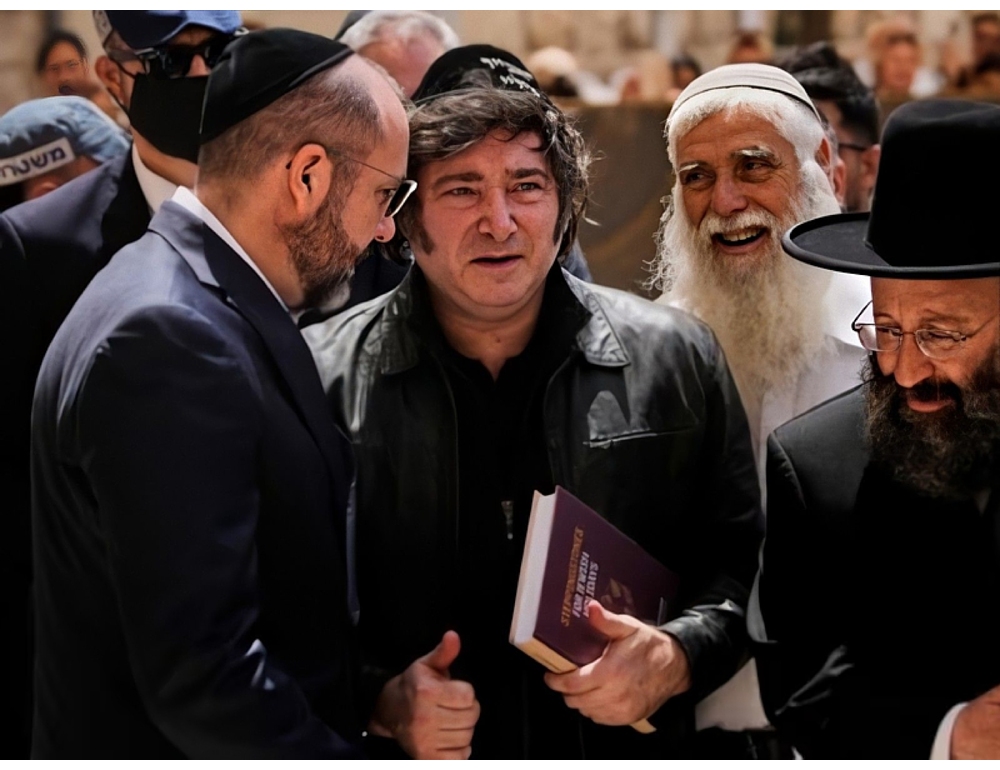 Milei giunto in Israele, prima tappa al Muro del Pianto