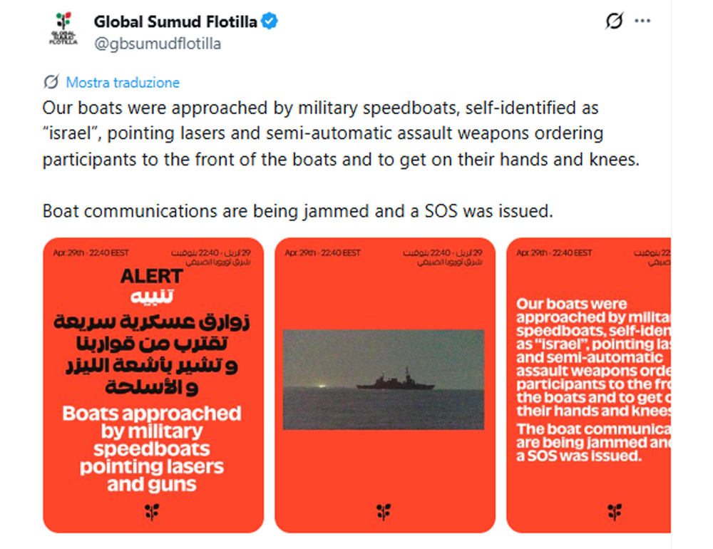 Operazione militare contro la Flottilla, Farnesina chiede informazioni a Israele