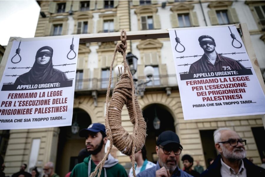 Manifestazione organizzata dalla rete Torino per Gaza