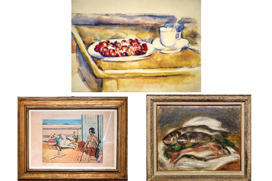 Rilievi sui muri del giardino e nel museo