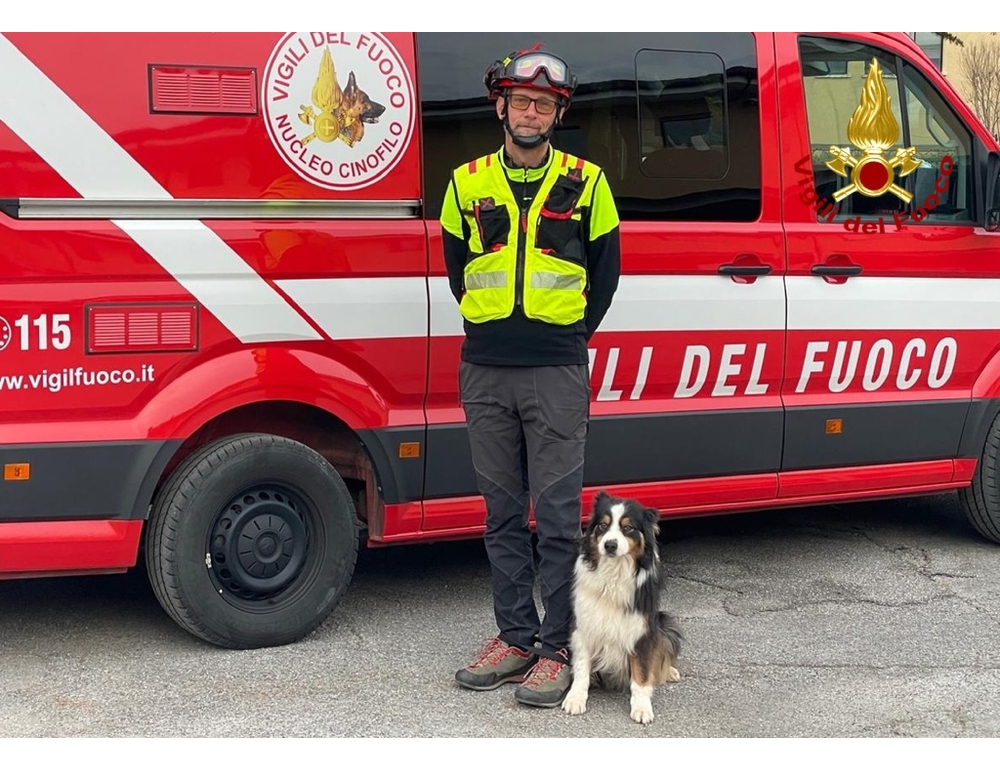 Va in pensione Lamù, il cane-eroe del ponte Morandi