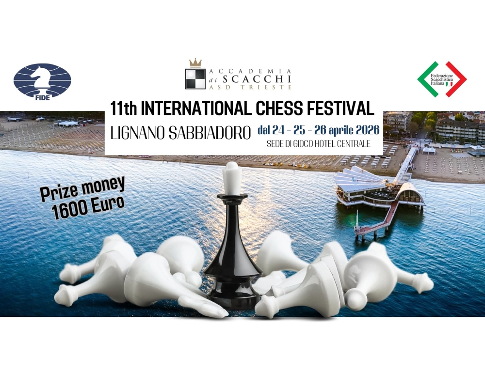 Via all’11/o Festival Internazionale di Scacchi "Lignano Sabbiadoro"