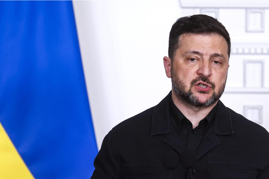 L'arrivo del presidente ucraino in programma alla cena dei leader questa sera