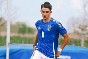 Achille Cauli, rete con la Nazionale Under 16