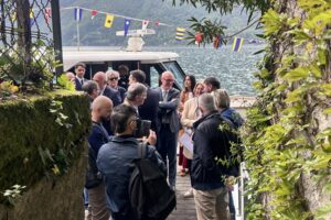 Villa Fogazzaro Roi raggiungibile anche via lago, inaugurato il pontile