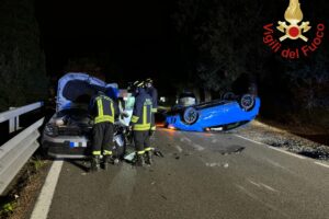 Incidente a Porlezza sulla statale Regina, tre feriti