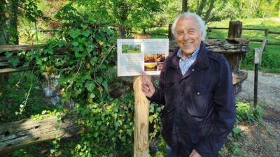 Mario Lavezzi, passeggiata e visita al Mulino di Anzano del Parco