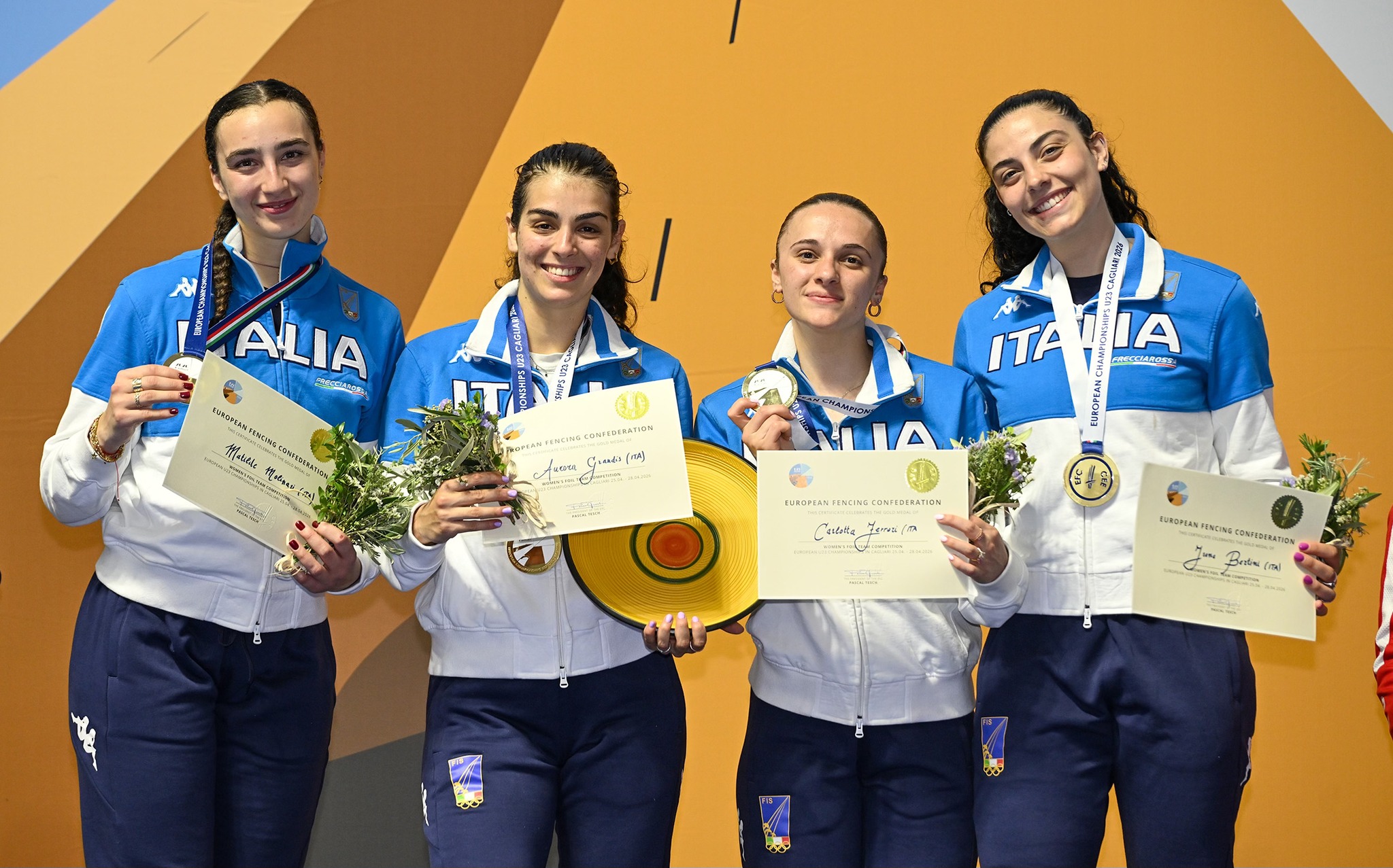 Europei Under 23 di scherma, oro a squadre per la comasca Carlotta Ferrari