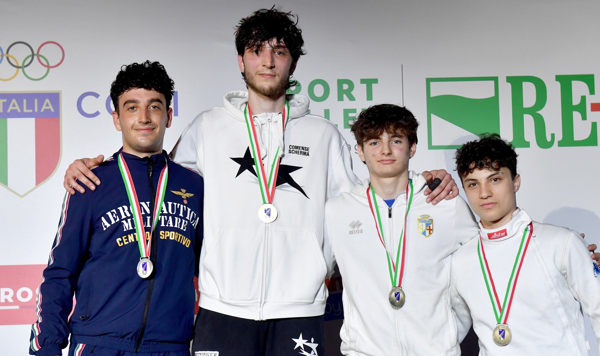 Campionati nazionali Gold e Silver, serie di medaglie per la Comense Scherma