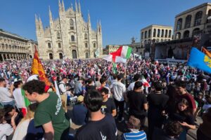 I leghisti comaschi al raduno di Milano: “In piazza contro le Eurofollie e per fermare l’immigrazione clandestina”