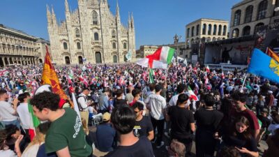 I leghisti comaschi al raduno di Milano: “In piazza contro le Eurofollie e per fermare l’immigrazione clandestina”