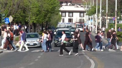 strisce pedonali lungolago di Como