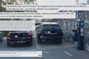 Il turista svizzero “molla” il suv sul marciapiede. È polemica: “Da noi fanno quello che vogliono”