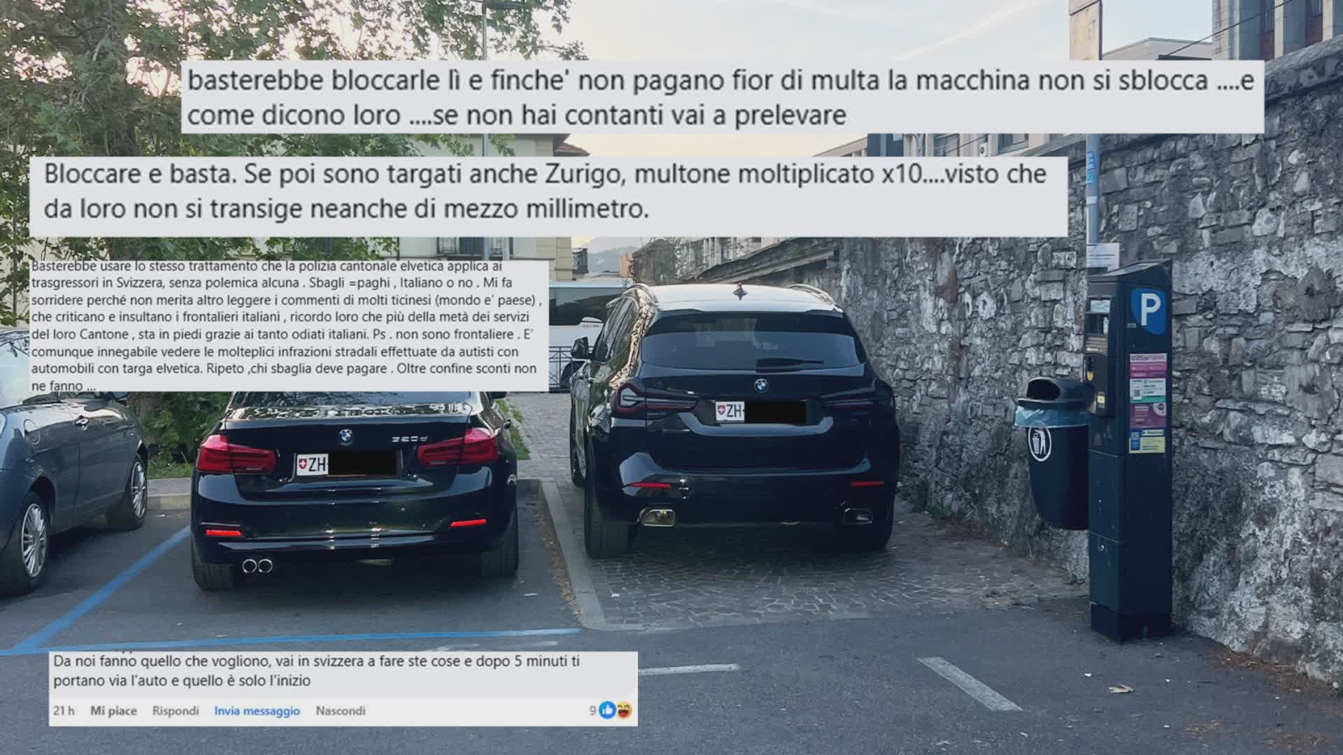 Il turista svizzero “molla” il suv sul marciapiede. È polemica: “Da noi fanno quello che vogliono”