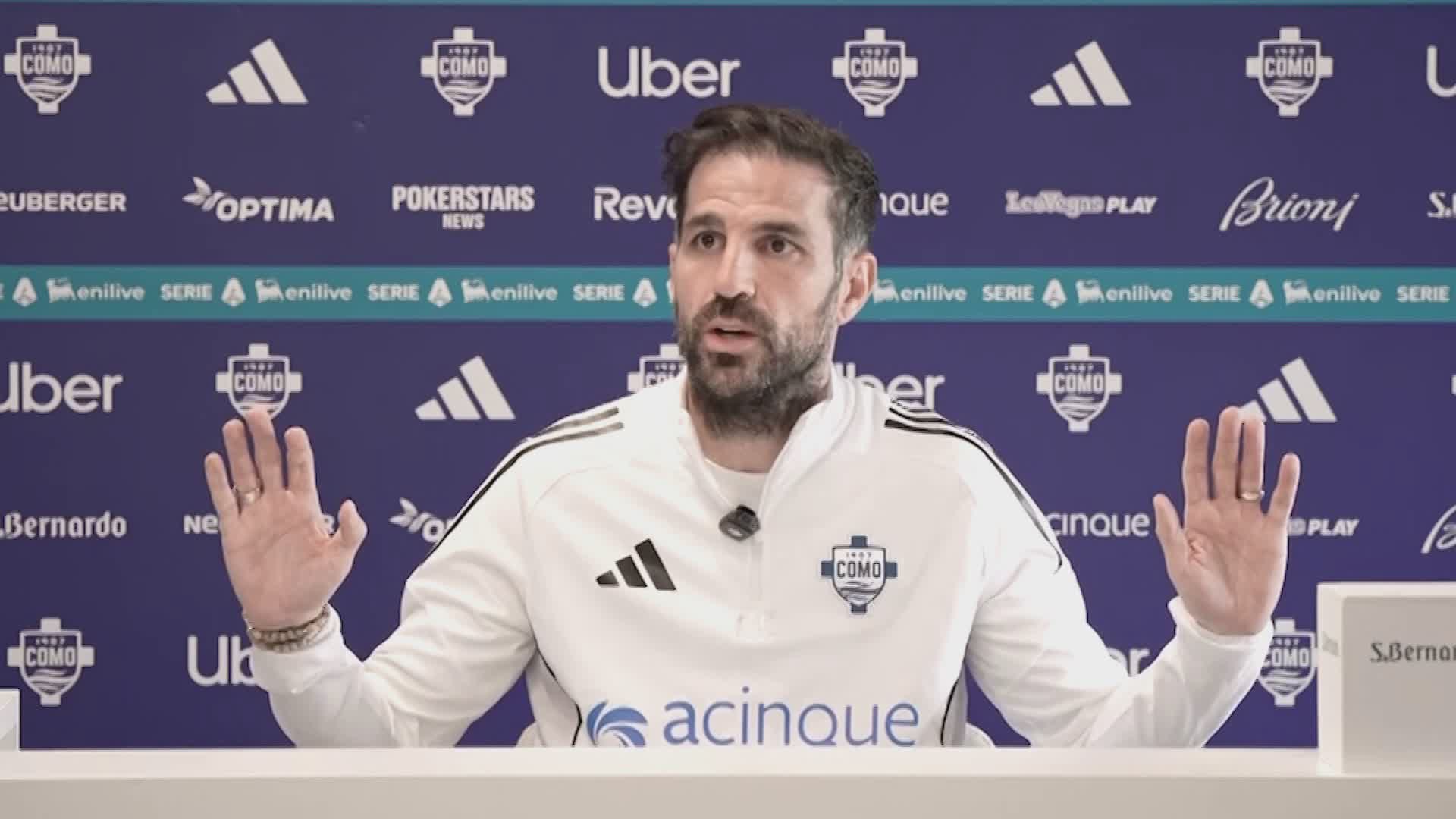 Fabregas: “A Verona dobbiamo avere fame di gol e voglia di vincere”