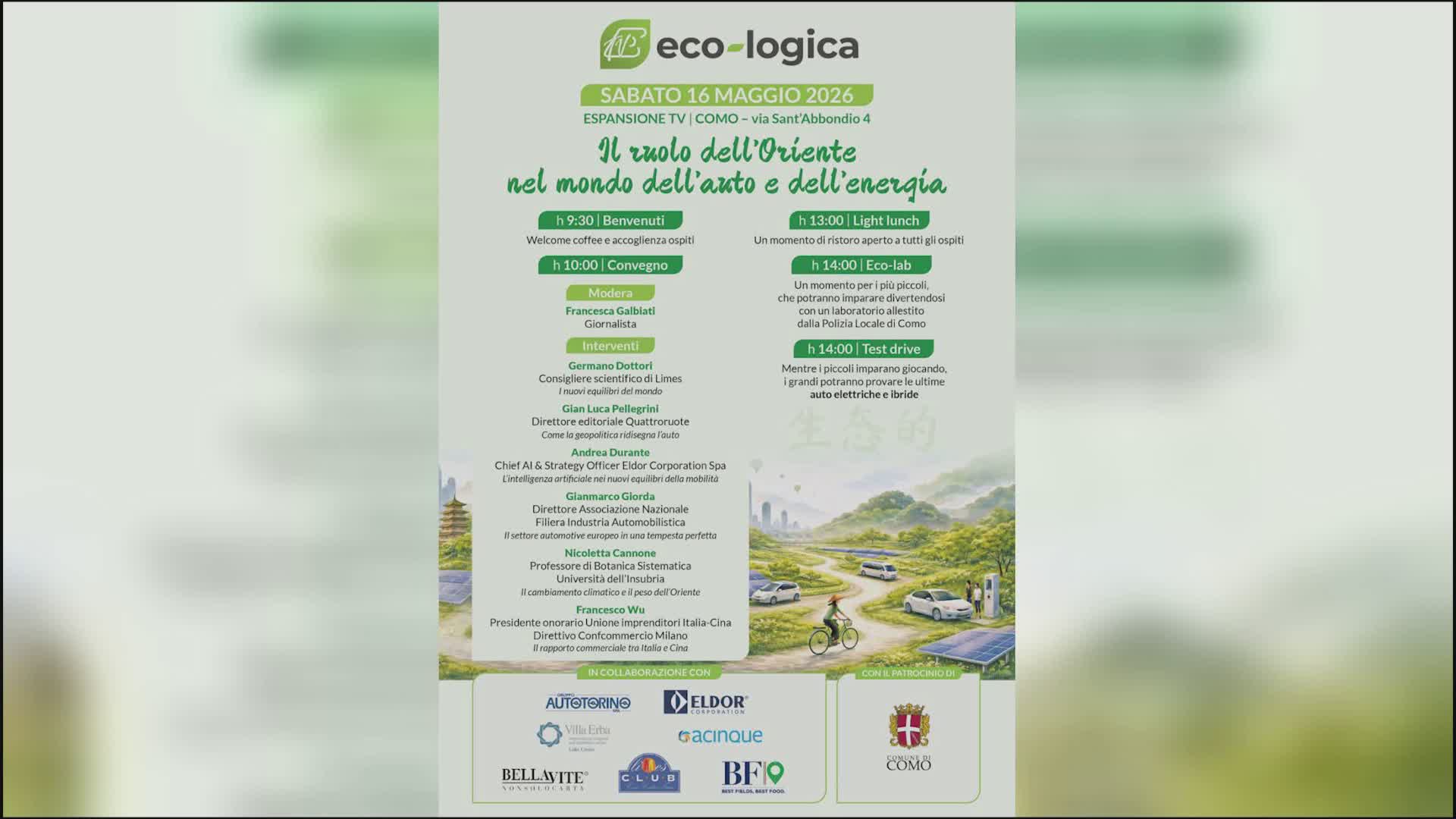 Sabato  a Etv l’evento Eco-Logica: convegno, prove di auto e sicurezza stradale per i più piccoli