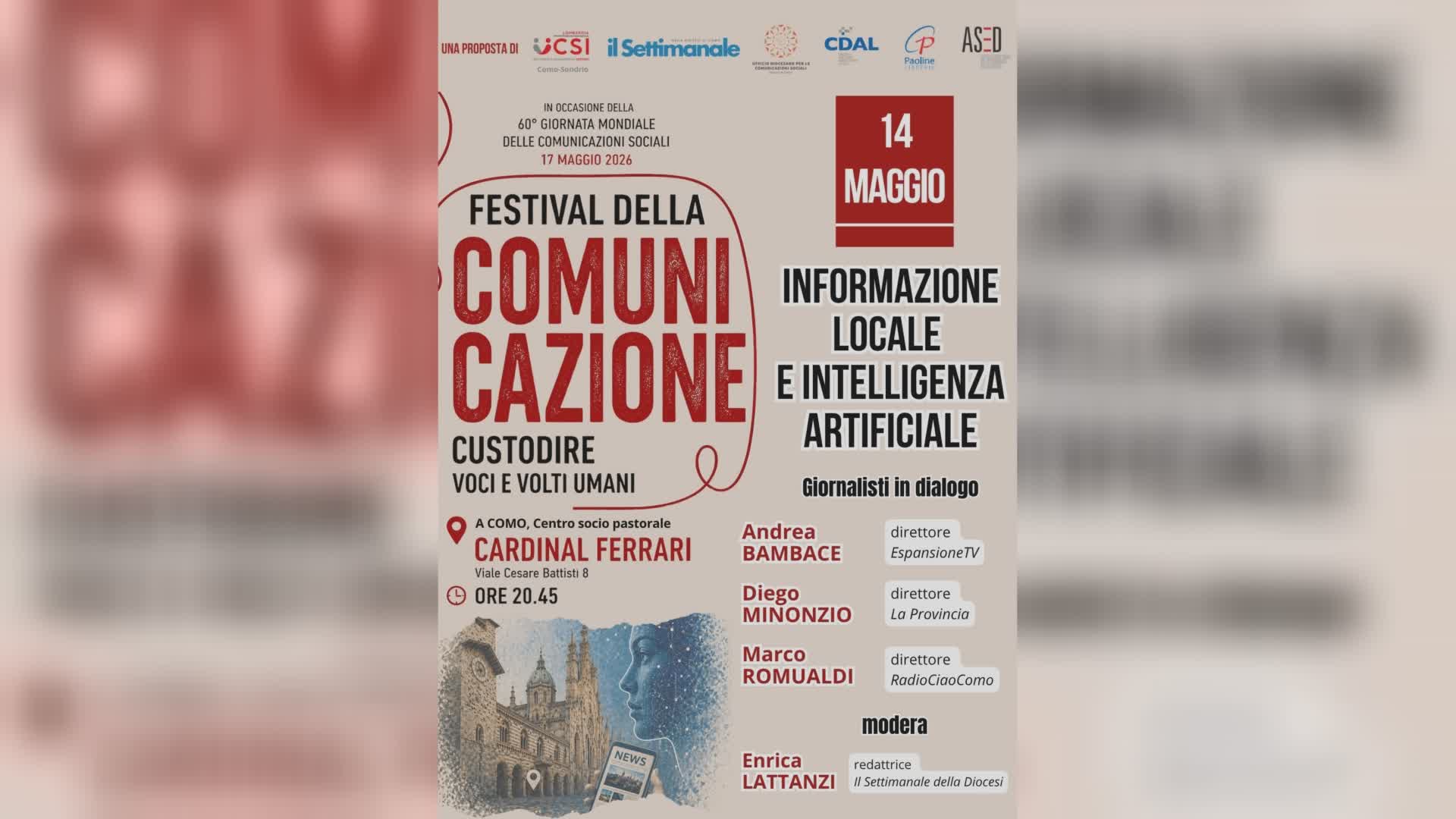 Informazione locale e intelligenza artificiale, l’evento della Diocesi di Como