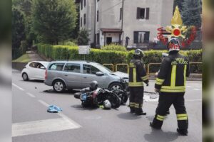 Cermenate, scontro con un’auto, ferito un motociclista di 29 anni