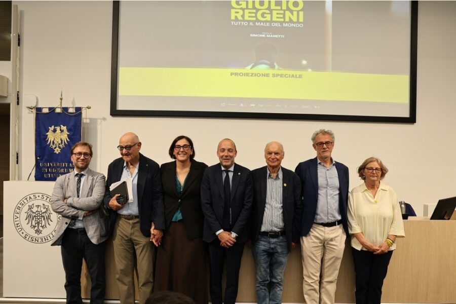 Comunità accademica sarà sempre al loro fianco In 200 alla proiezione film su Giulio