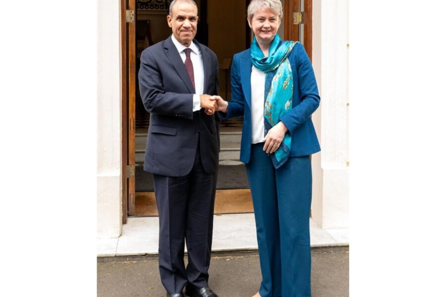 Abdelatty ha incontrato a Londra la sua omologa Yvette Cooper