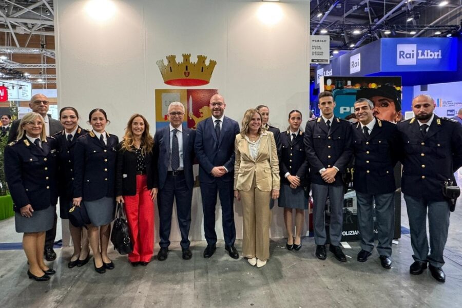 Il presidente della Camera accolto dal questore Gambino