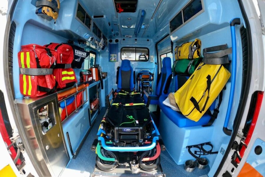 L'incidente nel Vicentino. L'uomo è stato portato in ospedale