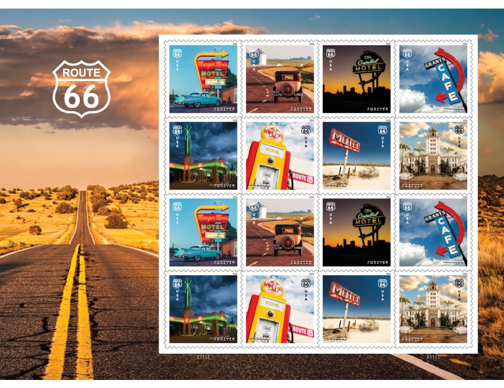 I 100 anni della Route 66, Usa la commemora con una serie speciale di francobolli