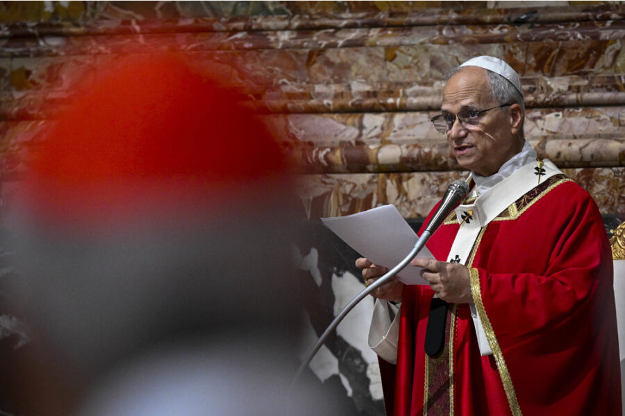 Leone alla messa di Pentecoste