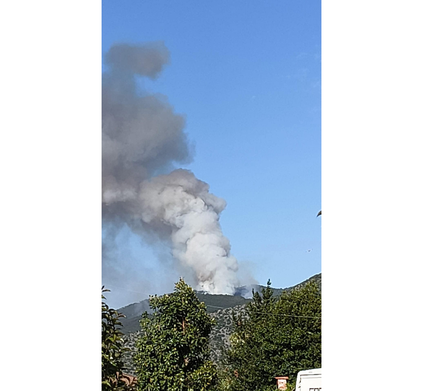 Incendio su Monte Faeta, ‘ancora fiamme attive, si teme nuovo vento’