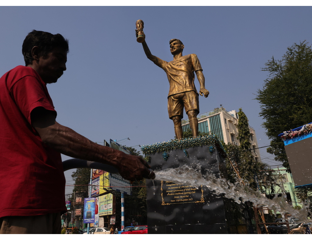Media, ‘la statua di Messi in India potrebbe essere rimossa per sicurezza’