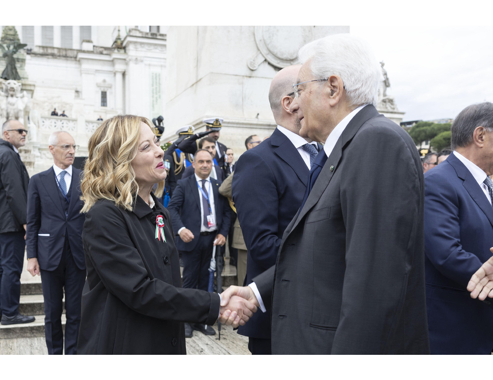 Meloni martedì all’Altare della Patria e in serata all’evento "Volti della Repubblica"