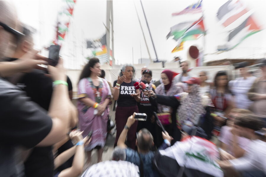 Sui 35 connazionali presenti su 21 imbarcazioni dell'iniziativa umanitaria
