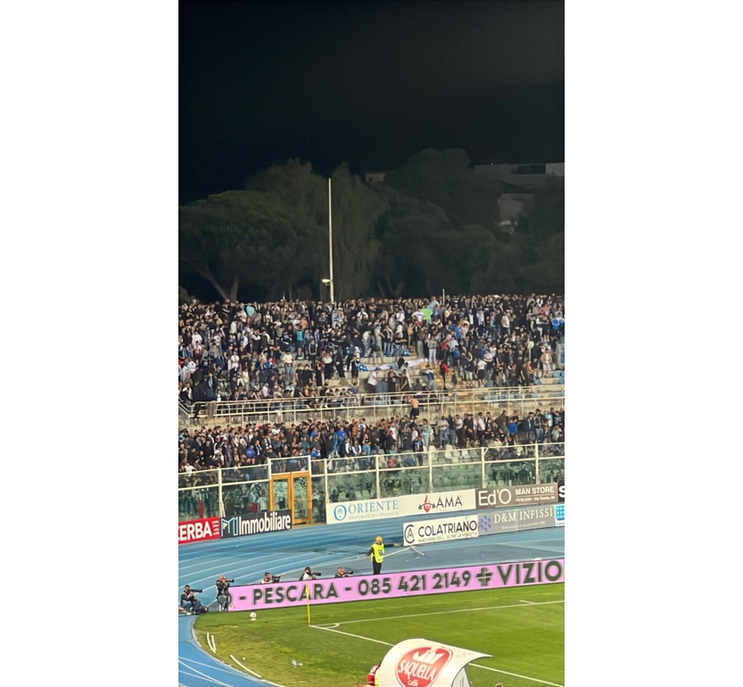 Tifosi violenti dopo la retrocessione, feriti agenti polizia a Pescara